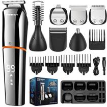 Kit de Aparador de Barba PRITECH 6 em 1 - À Prova D'Água IPX6