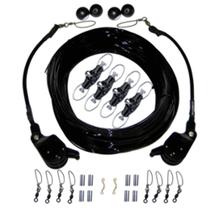 Kit de Aparelhamento Duplo Rupp Marine com Lok-Ups e Nok-Outs - Mono Preto 260'
