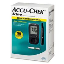 Kit de Aparelho de Glicose Accu-Chek Active +50 Tiras - Roche