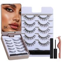 Kit de aparência natural para cílios postiços BS-MALL Style02 Wispy