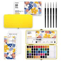 Kit de Aquarela Grabie com 50 Cores e Pincéis de Detalhe Incluídos Kit de Aquarela Grabie com 50 Cores e Pincéis de Detalhe Incluídos