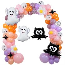 Kit de arco de balão de Halloween Laibaobb Girl com 18 a 10 balões Kit de arco de balão de Halloween Laibaobb Girl com 18 a 10 balões