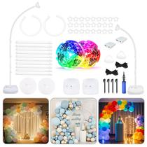 Kit de arco de balão iluminado AerWo 2,5 m e 1,8 m para decoração de festas