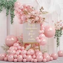 Kit de arco de balão OTLGEUA Pearl Pink 78 unidades com tamanhos diferentes Kit de arco de balão OTLGEUA Pearl Pink 78 unidades com tamanhos diferentes