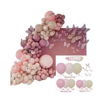 Kit De Arco De Balões Borboleta Macaron Para Meninas, Decoração De Festa De Aniversário, Chá De