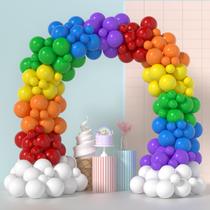 Kit de arco de balões de festa LYVEEF Rainbow 175 unidades para crianças