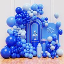 Kit de Arco de Balões FHEKFNG Azul Sortido em Látex 132 peças Kit de Arco de Balões FHEKFNG Azul Sortido em Látex 132 peças