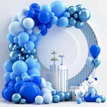 Kit de Arco de Balões NISOCY Azul - 124 Unidades para Decoração de Festa