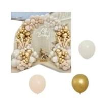 Kit De Arco De Balões Rosa Dourado Com Confete Balões De Látex Para Decoração De Casamento
