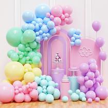 Kit de Arco de Guirnalda de Globos Pastel FHEKFNG 132 piezas