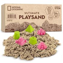 Kit de areia a granel Play Sand NATIONAL GEOGRAPHIC de 24 libras com 6 moldes Kit de areia a granel Play Sand NATIONAL GEOGRAPHIC de 24 libras com 6 moldes