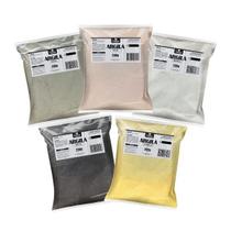 Kit de Argila Branca, Preta , Rosa, Verde e Amarela