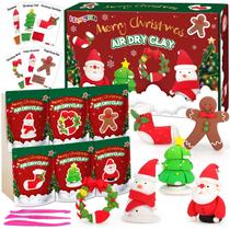 Kit de argila seca Air Dry Conjunto de modelagem de Natal ifergoo com ferramentas Kit de argila seca Air Dry Conjunto de modelagem de Natal ifergoo com ferramentas