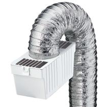 Kit de armadilha de fiação do secador Deflecto, ventilação interior com duto metálico flexível supurr-flex, inclui grampos (LTF)