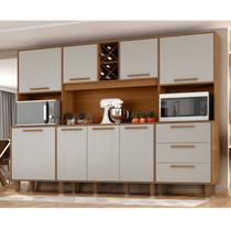 Kit de Armários para Cozinha Mdp 8 Portas 3 Gavetas Apollo