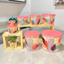 Kit de Armazenamento Tupperware 7 Peças Caixa Views Tropical