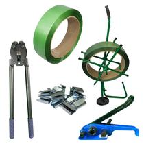 kit de arquear fita pet , carrinho ,esticador ,selador ,1kg de selo