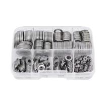 Kit De Arruelas Planas De Aço Inoxidável M2-M10 Para Decorações Domésticas E Reparos Industriais Kit De Arruelas Planas De Aço Inoxidável M2-M10 Para Decorações Domésticas E Reparos Industriais