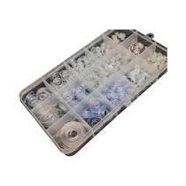 Kit De Arruelas Planas De Plástico PVC Transparente M2-M12, Conjunto De Anéis De Vedação Isolados