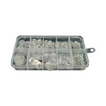 Kit De Arruelas Planas Transparentes De Plástico PVC 415 Peças M2-M6 10 Tamanhos Anel De Vedação