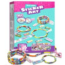 Kit de arte adesiva Scarmat, 960 unidades, conjunto de pulseiras DIY para meninas