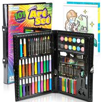 Kit de Arte ArtCreativity Deluxe para Crianças - 101 Peças com Livro