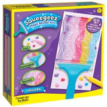 Kit de arte Creativity para crianças Squeegeez Magic Reveal Unicorn