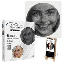 Kit de arte de cordas DIY RINGSTRING RINGSTRING Mini com 200 pregos