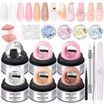 Kit de arte de unhas 3D Nail Gel Builder SAVILAND Solid de 6 cores