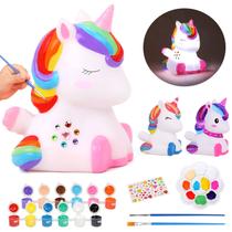 Kit de arte dededa Paint Your Own Unicorn Night Light Kids 4-8