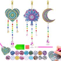 Kit de arte Diamond Micaracy Wind Chime Suncatcher para crianças de 6 a 12 anos Kit de arte Diamond Micaracy Wind Chime Suncatcher para crianças de 6 a 12 anos