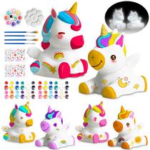 Kit de arte e artesanato Goody King Paint Your Own Unicorn Lamp, 2 unidades