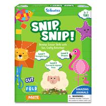 Kit de arte e artesanato Skillmatics Snip, Snip Animals com tesoura