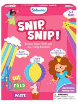 Kit de arte e artesanato Skillmatics Snip, Snip Unicorns & Princesses