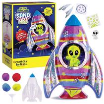 Kit de arte em areia Creativity para crianças Rocket Ship de 6 a 8 anos ou mais