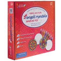 Kit de Arte em Areia Kulture Khazana Rangoli Mandala - Com Areia Brilhante