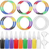 Kit de arte em areia Libima com 36 pulseiras, 9 garrafas de areia colorida