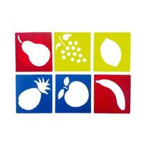 Kit De Arte Infantil DIY: 6 Moldeiras De Desenho, Réguas Plásticas, Cartões Para Colorir E