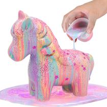 Kit de arte LAOESE Unicorns Paint Pouring para crianças de 6 a 12 anos