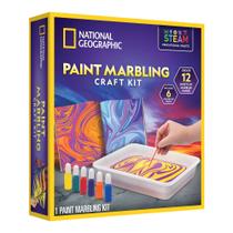 Kit de Arte Marbling National Geographic - Tintas e Água para Crianças