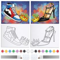 Kit de arte Nuberlic Couples, pacote com 2 telas pré-desenhadas, 20x25cm Kit de arte Nuberlic Couples, pacote com 2 telas pré-desenhadas, 20x25cm