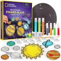 Kit de arte para janelas NATIONAL GEOGRAPHIC Kids Stained Glass Kit de arte para janelas NATIONAL GEOGRAPHIC Kids Stained Glass