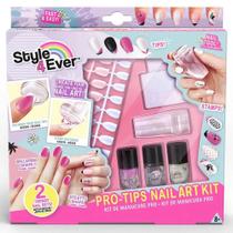 Kit de arte para unhas pro tips fun