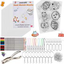 Kit de arte retrátil SWAKER, 166 unidades com filme retrátil, papel e lápis Kit de arte retrátil SWAKER, 166 unidades com filme retrátil, papel e lápis
