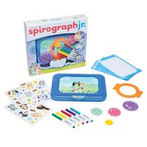 Kit de arte Spirograph Jr Bluey Toys com bloco de desenho e adesivos