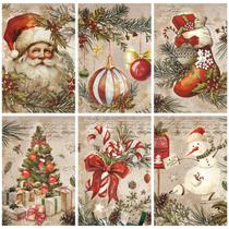 Kit de Arte y Manualidades Kosiz Pintura de Diamante de Navidad 40x30 cm 6 piezas