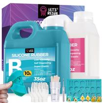 Kit de Arte y Manualidades LET'S RESIN Kit para Elaborar Moldes de Silicona Jade 2 kg