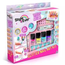 Kit De Artes Decore Suas Unhas Glitter Fun F0065-3 Kit De Artes Decore Suas Unhas Glitter Fun F0065-3