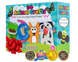 Kit de artes e artesanato Craftikit Animal Toddler para crianças de 3 a 10 anos