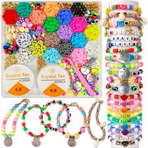 Kit de artes e ofícios Clay Beads Jewelry Making Girls 6-12